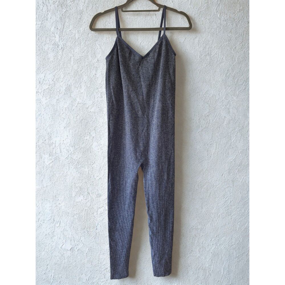 HATCH Collection The Body Rib Unitard Blue Size Medium